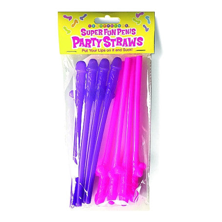 CANNUCCE DIVERTENTI SUPER FUN PENIS PARTY STRAWS