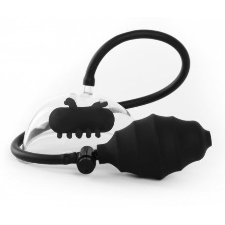 POMPA VAGINALE VIBRANTE VIBRATING PUSSY PUMP - BLACK